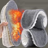 3Pair Feet Winter Warm Wool Shoe Pads Thermal Memory Foam for Men Women