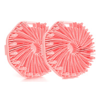 2PCS Silicone Body Scrubber Exfoliating Body Wash Scrubbers Shower Body Brush