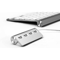 Two Pack Four-Port Aluminium USB Hub with a Shielded Cable