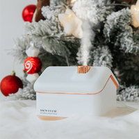 Snowfield Air Humidifier Desktop Night Light Creative Christmas House Humidifier