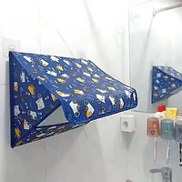 2pcs Bathroom Waterproof Hanging Bag Foldable Clothes Storage Bag Hanging Bag