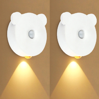 LED Human Sensing Night Light PIR Motion Sensor Wall Light Room Decoration Light