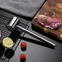 Meat Mallet Meat Tenderizer Tool Meat Pounder 304 Stainless Steel Meat Hammer