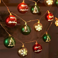 Christmas Tree Ball Led l Light Ball Pendant Decor Twinkle Star String Light