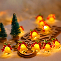 LED Christmas String Lights Santa Bells String Lamps With Battery Powered /USB