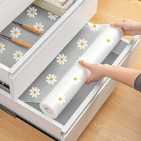 2Roll Daisy Shelf Liner For Kitchen Cabinets Waterproof Fridge Pad Cupboard Mat