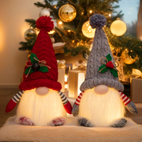 Glowing Gnome Dolls Christmas Faceless Doll With Led Light Christmas Decoration