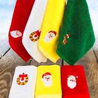 3/4pcs Xmas Face Washing Cloth Christmas Face Towel Towel Cloth Hand Towels