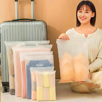 Portable Storage Organizer Bag Set Waterproof Transparent Ziplock Travel Bag Set