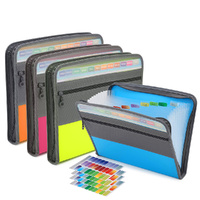 Expanding File Folder 13 Pockets Document Organizer with Zipper A4 Letter Size
