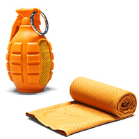 Camping Towel With EVA Case Super Absorbent Quick Dry Travel Towel-Orange