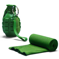 Camping Towel With EVA Case Super Absorbent Quick Dry Travel Towel-Green