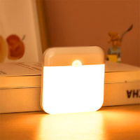 Motion Sensor LED Night Lights USB Rechargeable Closet Light Wireless Wall Lamp