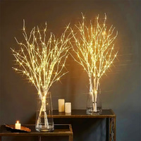 2/4/6 Pack Led Branch Light Battery Operated Lighted Branch Vase Filler