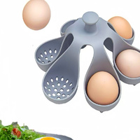 2Pack Silicone Egg Boiler Rack Freestanding Egg Boiler Household Egg Tray