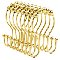30 Pcs Shower Curtain Hooks Shower Rod Hook Double Shower Curtain Rings