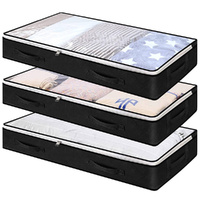 3Pcs Underbed Storage Bag Foldable Clothes Bag Large Capacity Storage Containers