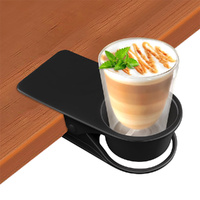 Drinking Cup Clip Desk Cup Holder Table Edge Clamp Place Water Glass
