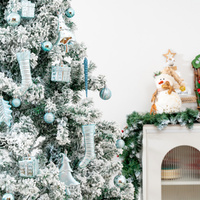 38Pcs Christmas Ball Decorations Set Christmas Tree Ornaments with Hanging Rope
