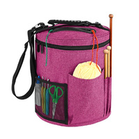 Knitting Bag Yarn Storage Durable Crochet Bag Organizer For Crochet Accessories