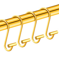 12pcs Shower Curtain Hooks Curtain Rings For Bathroom Curtain Hooks Hangers