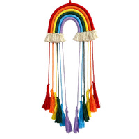 Rainbow Wall Hanging Rainbow Macrame Woven Boho Rainbow Home Decoration