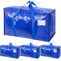 2/4/6 Pack Extra Large Moving Bags With Zippers & Carrying Handles Moving Boxes