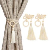 2/4Pcs Curtain Tiebacks Curtain Holdbacks For Thin Or Thick Window Draperies