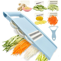 5 in1 Vegetable Fruit Slicer Manual Food Grater Cutter Potato Household Chopper