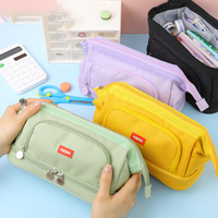 Capacity Pencil Case Storage Pouch Marker Pen Case Travel Simple Stationery Bag