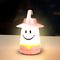 1/2Pcs Portable Handheld Smiley Face Lamp Decorative Lamp Atmosphere Night Light