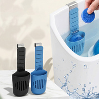 2Pcs Silicone Toilet Tank Tablet Holder Versatile Toilet Bowl Hanging Cleaner and Deodorizer Hanger