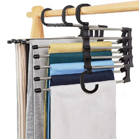 Multi-functional Trouser Storage Rack Closet Stainless Steel Clothes Hanger