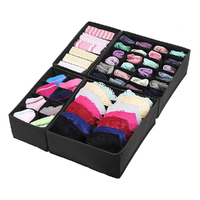 4 Pcs Underwear Drawer Organizers Divider Closet Socks Organizer
