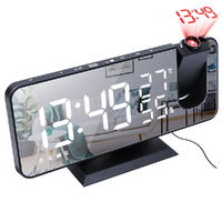 Desktop USB Wake Up Clock with 180 Degrees Projection LED Clocks