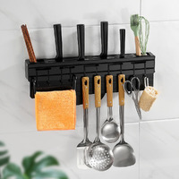 Multi Functional Wall-Mounted Knife Holder Storage Shelf
