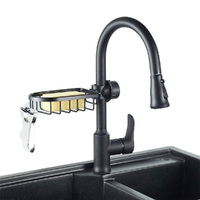 Kitchen Sink Drain Rack Sponge Storage Faucet Holder Aluminum Organizer
