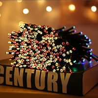 2PCS Solar Powered LED Icicle String Lights Christmas Decoration 8 Functions 