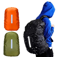 2 Pack Waterproof Rain Cover For Backpack Rain Cover With Reflective Strip-45L
