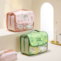 Capacity Travel Toiletry Bag with Hanging Hook Women Cosmetic Storage Bag