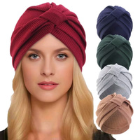 5 Pcs Women Turban Caps Head Wraps Sleep Hat Beanie Hats Headscarf Ethnic Pullover Hat