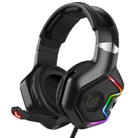 Onikuma K10 Pro RGB Gaming Headset Noise Canceling Gaming Headphones with Mic