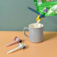 3pcs Food Storage Bag Sealing Clips Plastic Cap Sealer Clip With Pour Spouts