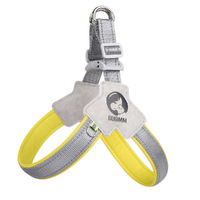 Reflective Puppy Harness Saddle Style Breathable Pet Dog Chest Strap-Yellow