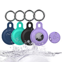 4Pcs Silicon Keychain for Apple Airtags Case Protective Cover AirTag Case Holder