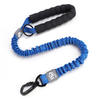 Pet Telescopic Traction Rope Mountain Climbing Hook Dog Traction Rope-Navy Blue