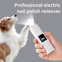 Portable Electric Pet Nail Grinder/Trimmer USB Charging with Dust Cover & Light