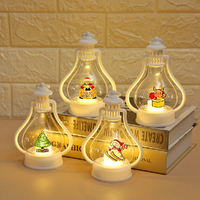 4 Pack LED Lights Children's Portable Window Decoration Christmas Tree Pendant