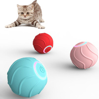 Smart Cat Toys Rolling Ball Pet Cat Interactive Toys USB Automatic Bouncing Ball