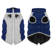 Dog Winter Coat Warm Jacket Dog Vest Reflective Dog Cold Weather Coats-Dark Blue